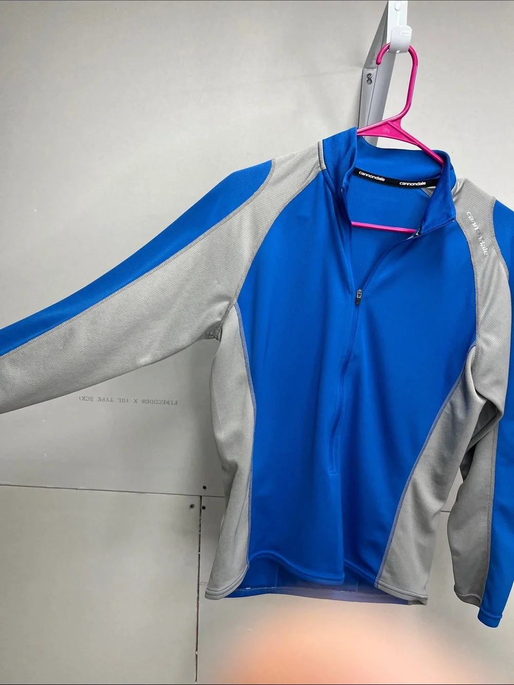 Cannondale Men’s Blue & Gray Lightweight Cycling Shirt Jacket Medium